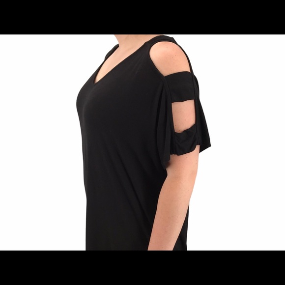 Lane Bryant Strap Cold Shoulder Blouse 14/16 - Picture 1 of 8